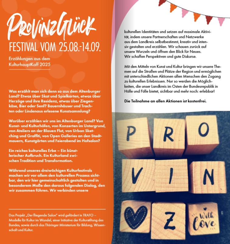 Der fliegende Salon-Programmheft Festival - 25.08. - 14.09.2025